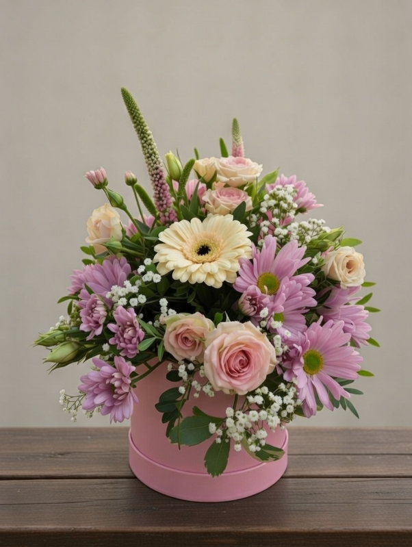 Pretty pastel hatbox