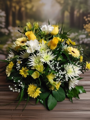 Yellow & White posy