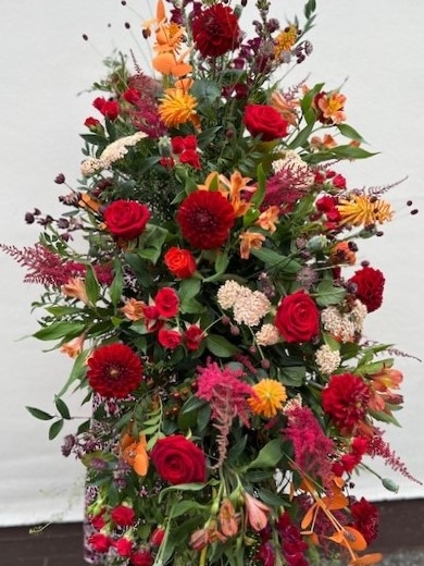 Autumn Shades Casket Spray