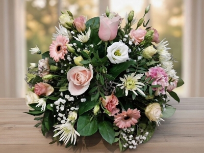 Classic Posy Pink and Whites