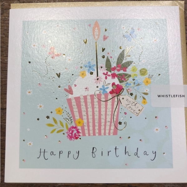 Cupcake candle card