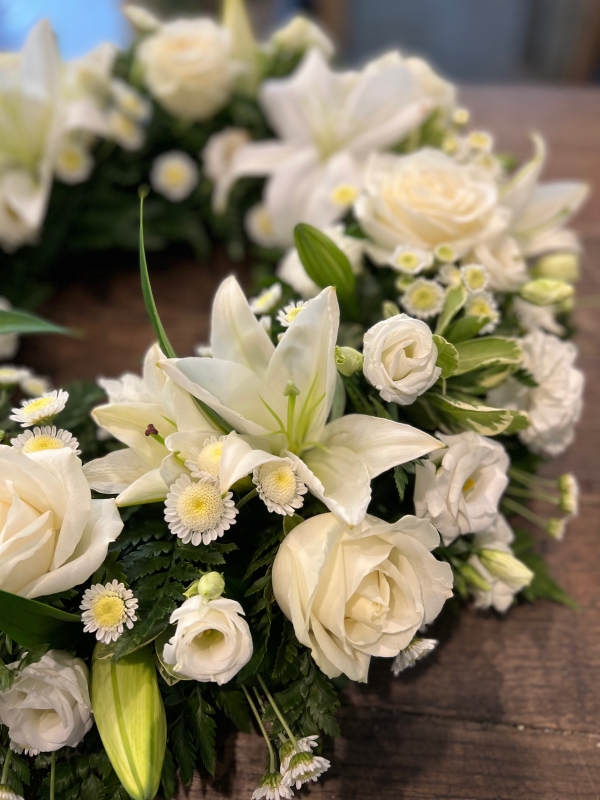 Rose and Lily Wreath