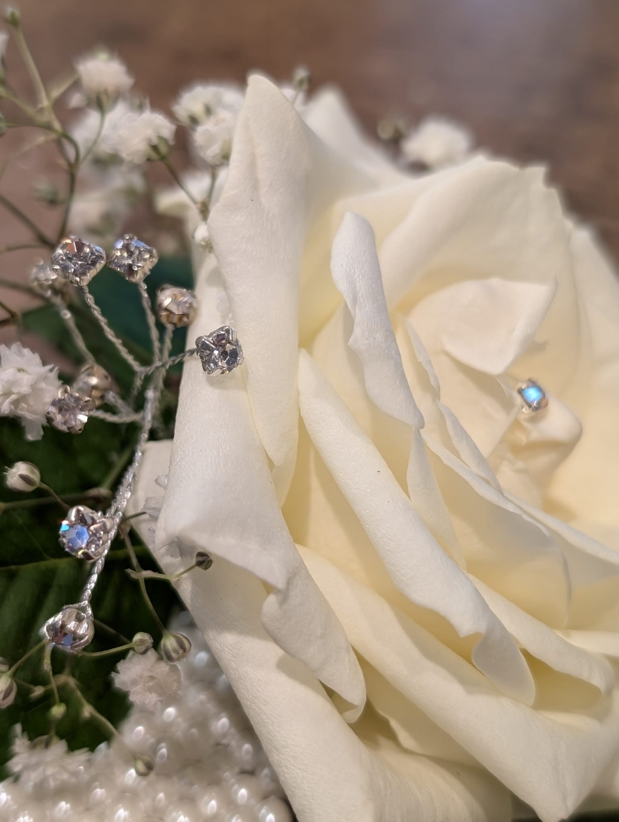 White rose corsage