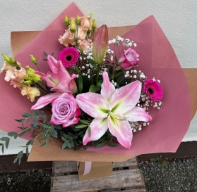 Pretty in Pink Hand tied