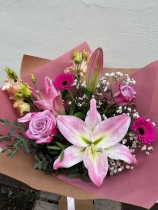 Pretty in Pink Hand tied