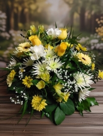 Yellow & White posy