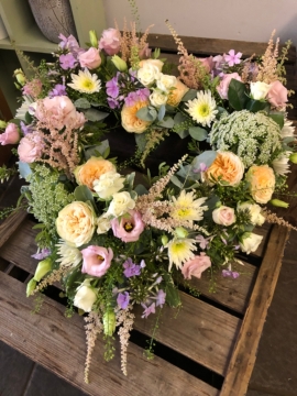 Pastel open heart