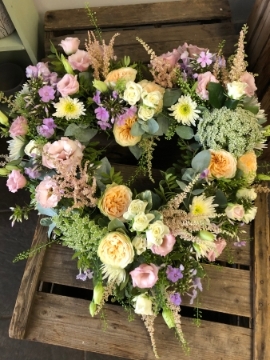 Pastel open heart