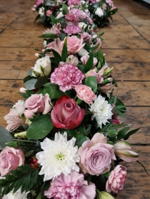 Pink & Cream Loose style Cross