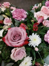 Pink & Cream Loose style Cross