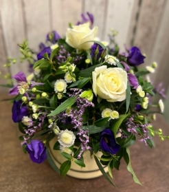 Purple and Cream Hatbox