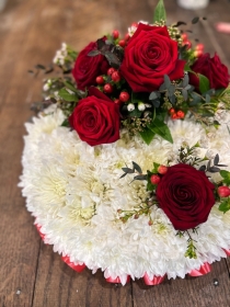 Red & White based Posy